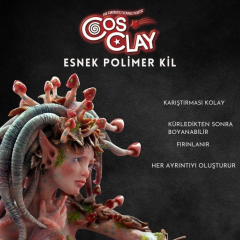 Cosclay Deko Esnek Polimer Kil – Heykel ve Dekoratif Çalışmalar İçin
