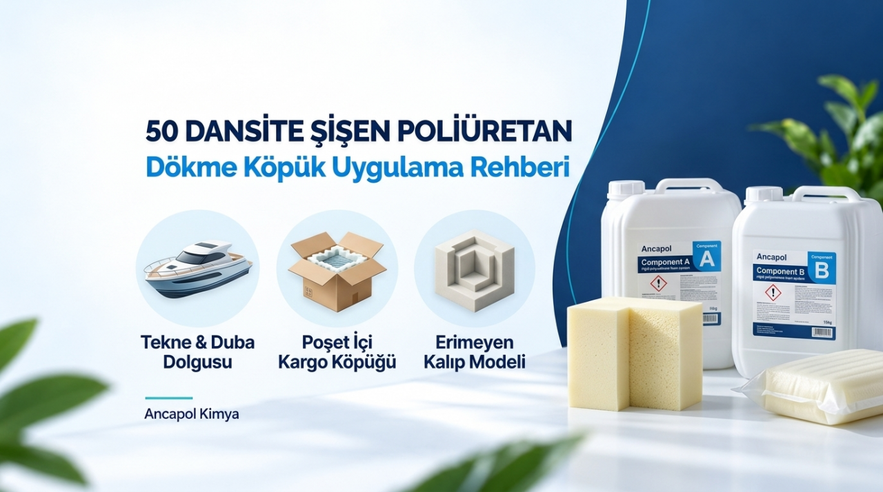 50 Dansite Şişen Poliüretan Köpük: Tekne, Kargo Paketleme ve Kalıp Rehberi
