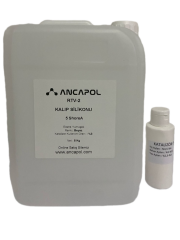 1. Kalite Beyaz RTV-2 Kalıp Silikonu 5 SHORE (Ekstra Yumuşak) 5 KG