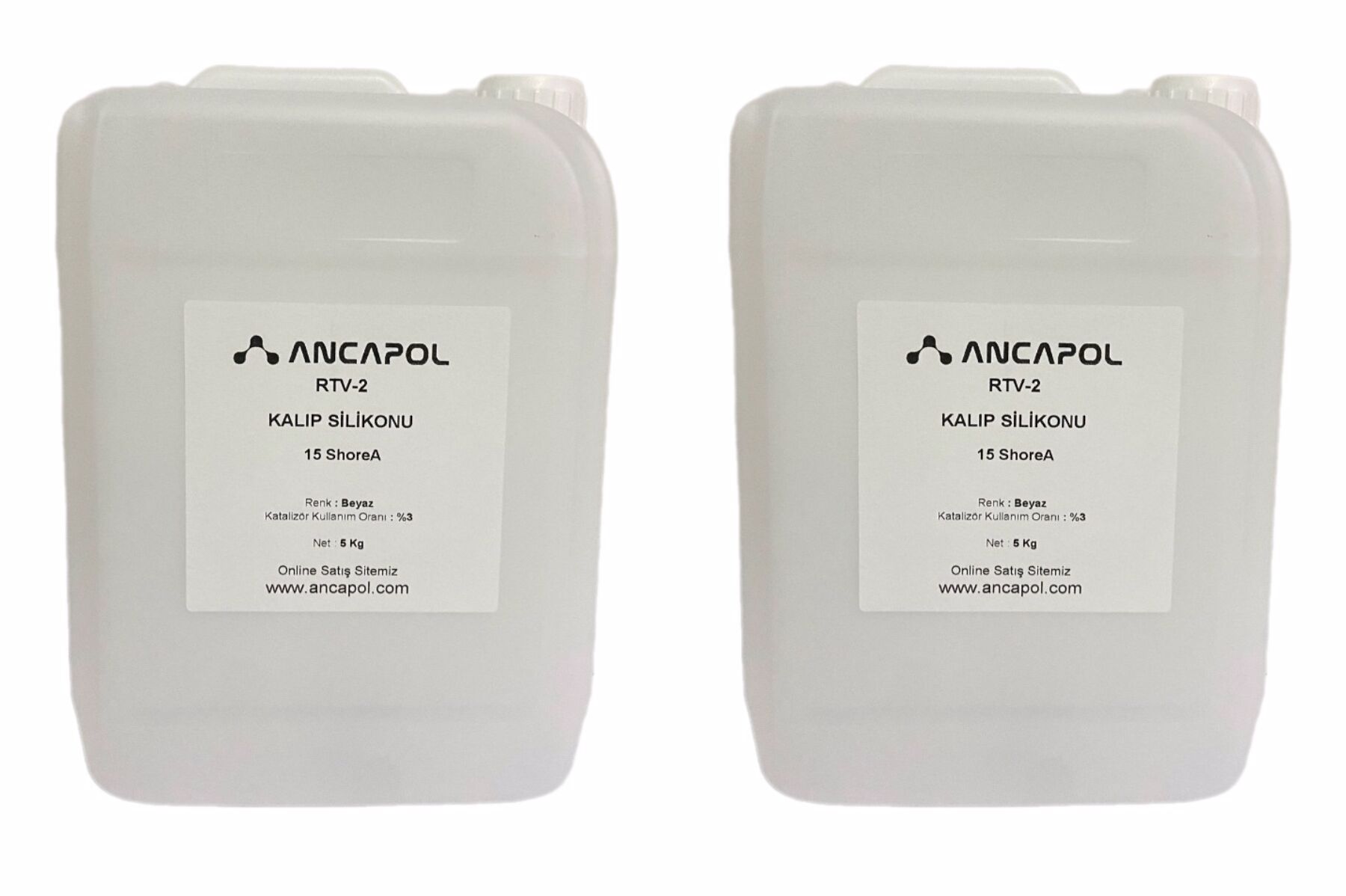 1. Kalite Beyaz RTV-2 Kalıp Silikonu 15 SHORE (Orta Sert) 10 KG