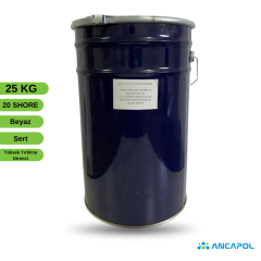 Ancapol 20 Shore RTV-2 Kalıp Silikonu - Beton, Polyester ve Büyük Obje Kalıp Silikonu 25 KG