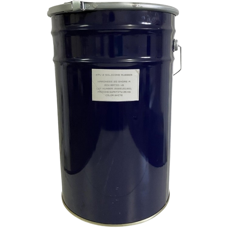 1. Kalite Beyaz RTV-2 Kalıp Silikonu 20 SHORE (Sert) 25 KG