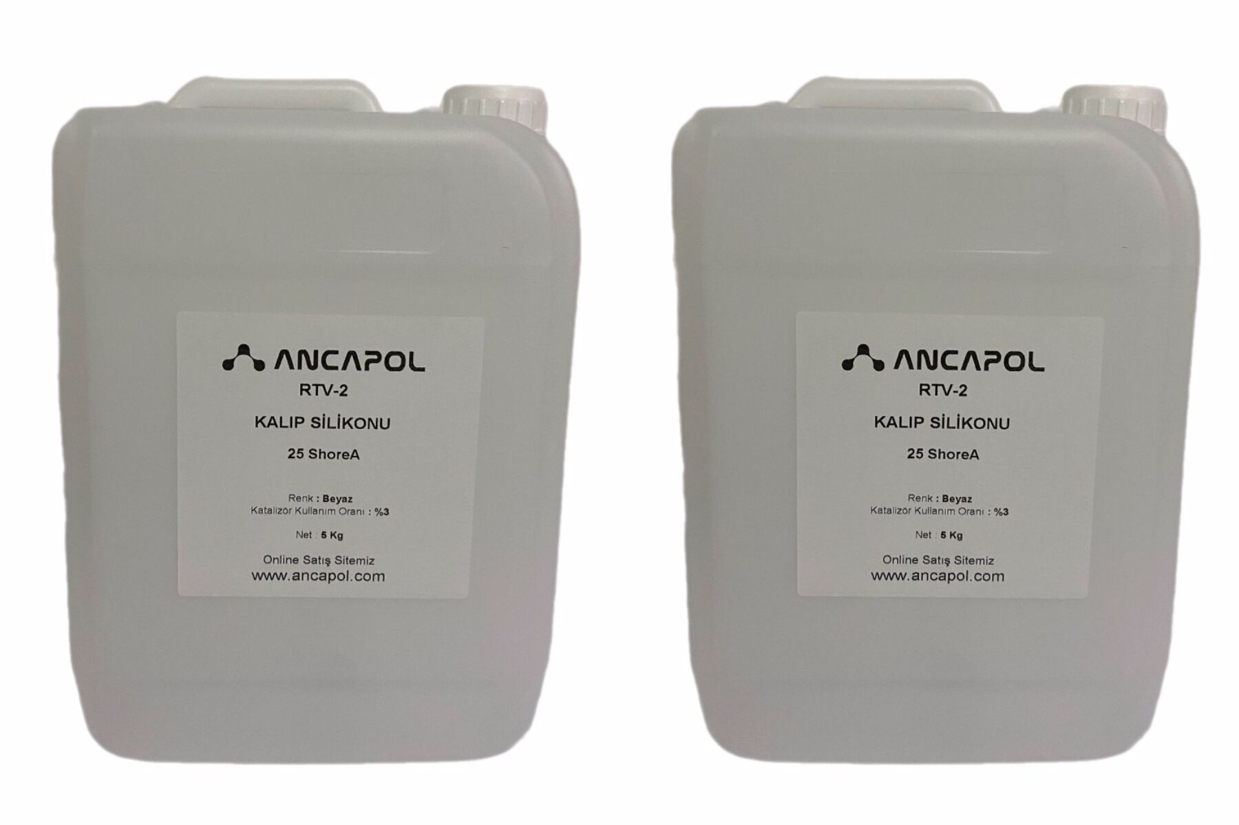 1. Kalite Beyaz RTV-2 Kalıp Silikonu 25 SHORE (Ekstra Sert) 10 KG