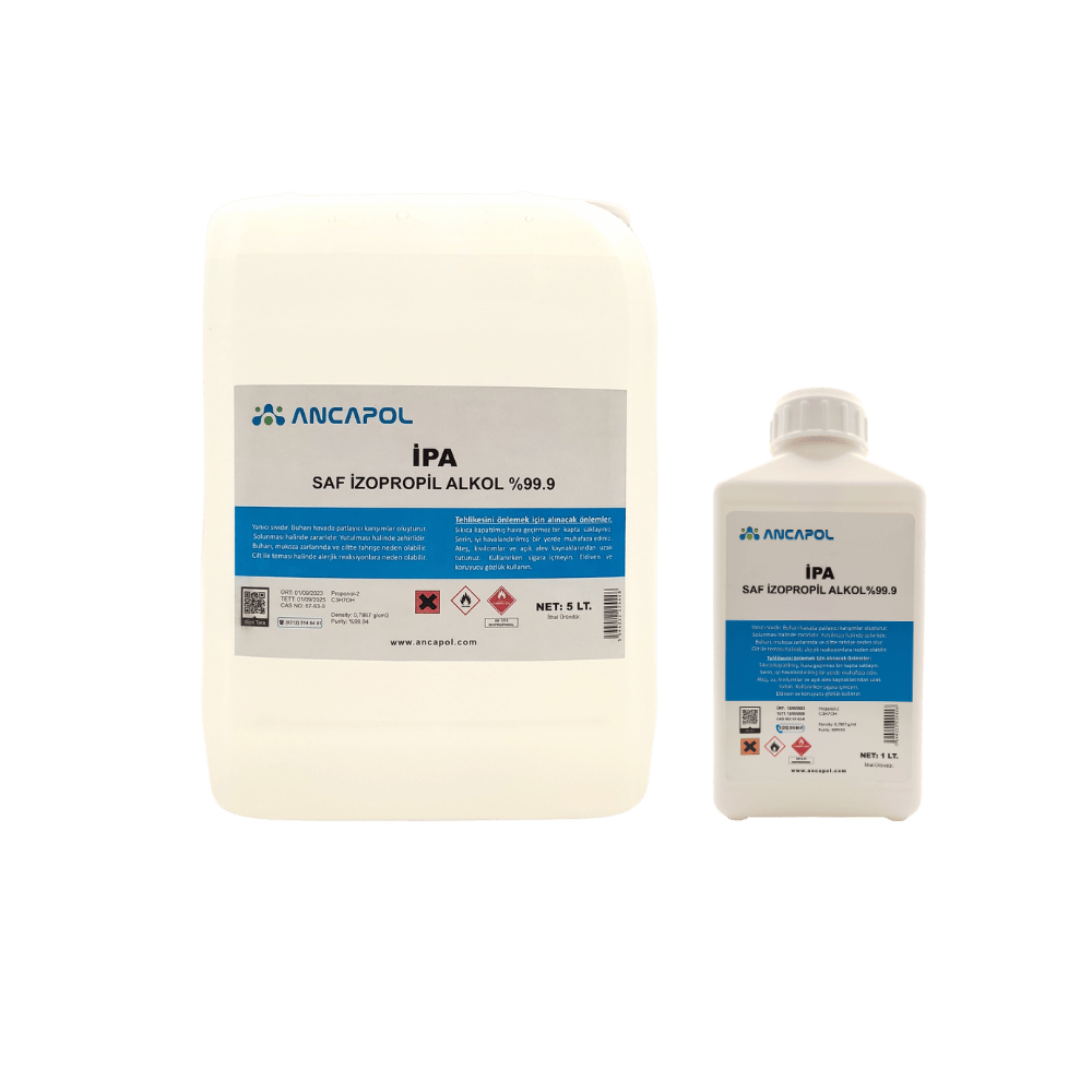 Ancapol %99.9 Saf İzopropil Alkol (IPA) - Elektronik, Optik ve Yüzey Temizleyici
