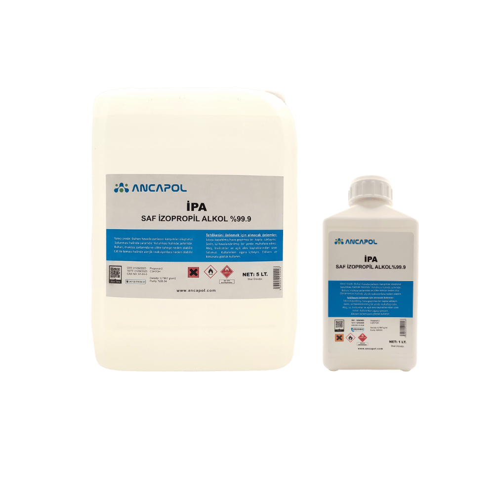 Ancapol %99.9 Saf İzopropil Alkol (IPA) - Elektronik, Optik ve Yüzey Temizleyici
