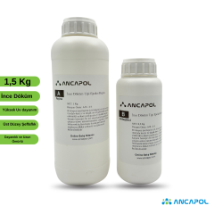 Ancapol Ultra Şeffaf İnce Döküm Epoksi Reçine Seti - Ekstra UV Dayanımlı