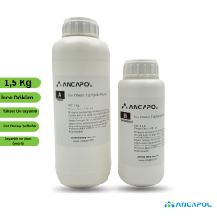 Ancapol Ultra Şeffaf İnce Döküm Epoksi Reçine Seti - Ekstra UV Dayanımlı