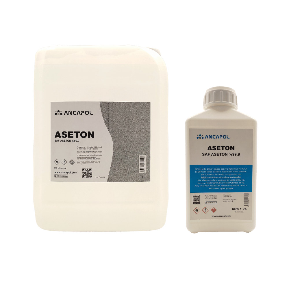 Ancapol %99.9 Saf Aseton - Epoksi Temizleyici, ABS 3D Parlatıcı ve Güçlü Çözücü