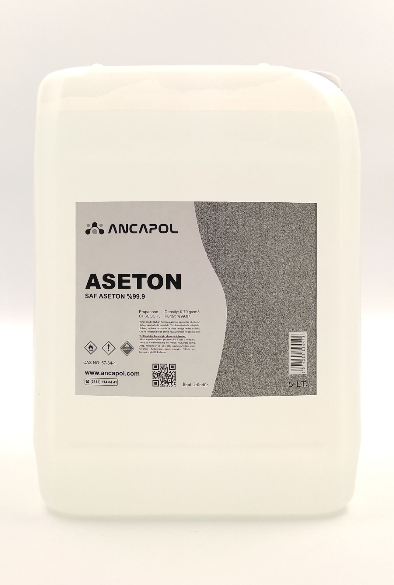 Saf Aseton (%99.9) 5 Litre