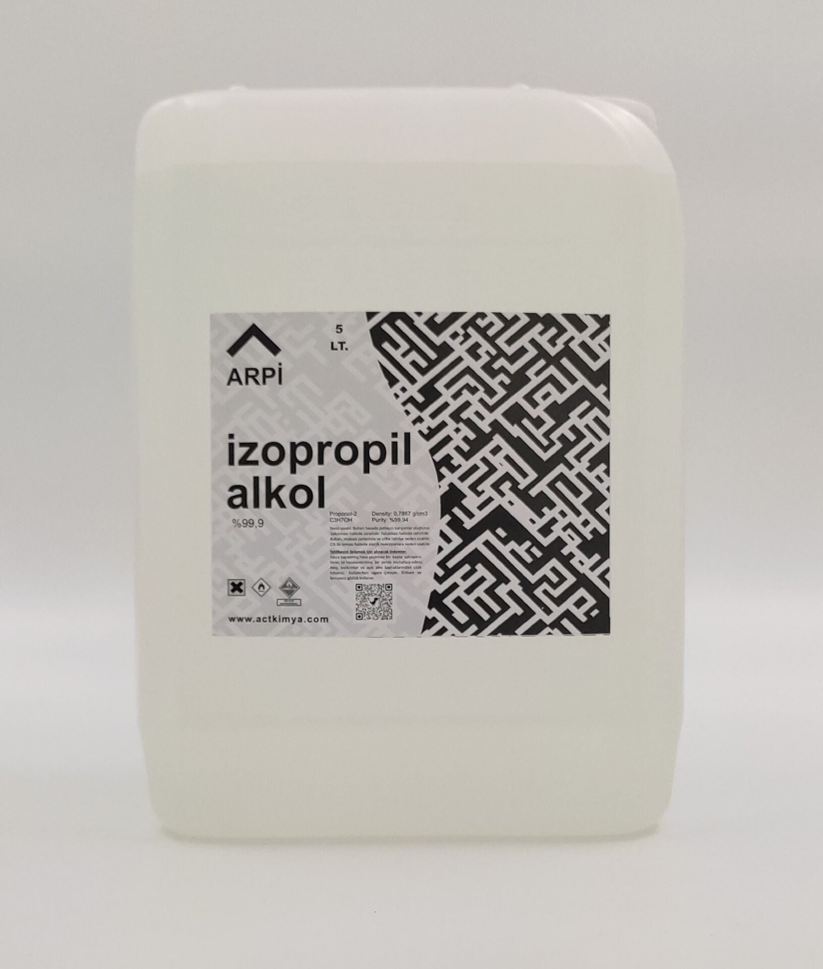 Arpi %99.9 Saflıkta İzopropil Alkol 5 Litre
