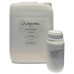 1. Kalite Yarı Şeffaf RTV-2 Kalıp Silikonu 30 SHORE (Ekstra Sert) 5 KG