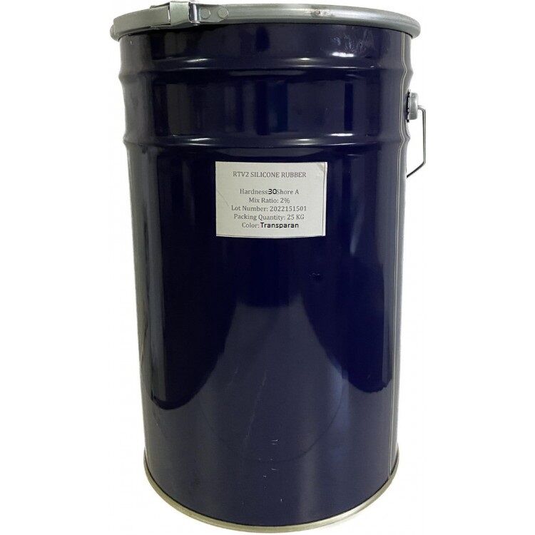 1. Kalite Yarı Şeffaf RTV-2 Kalıp Silikonu 30 SHORE (Ekstra Sert) 25 KG