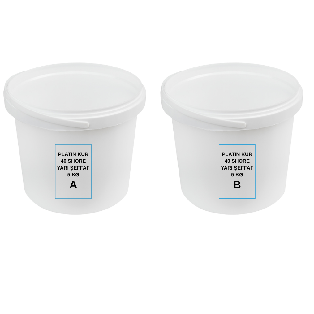 Platin Kür Kalıp Silikonu 40 Shore 10 KG