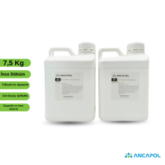 Ancapol Ultra Şeffaf İnce Döküm Epoksi Reçine Seti - Ekstra UV Dayanımlı 7,5 KG