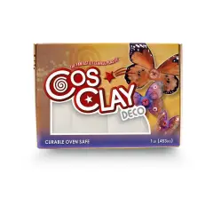 Cosclay Deko Esnek Polimer Kil – Heykel ve Dekoratif Çalışmalar İçin Beyaz