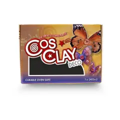 Cosclay Deko Esnek Polimer Kil – Heykel ve Dekoratif Çalışmalar İçin Siyah