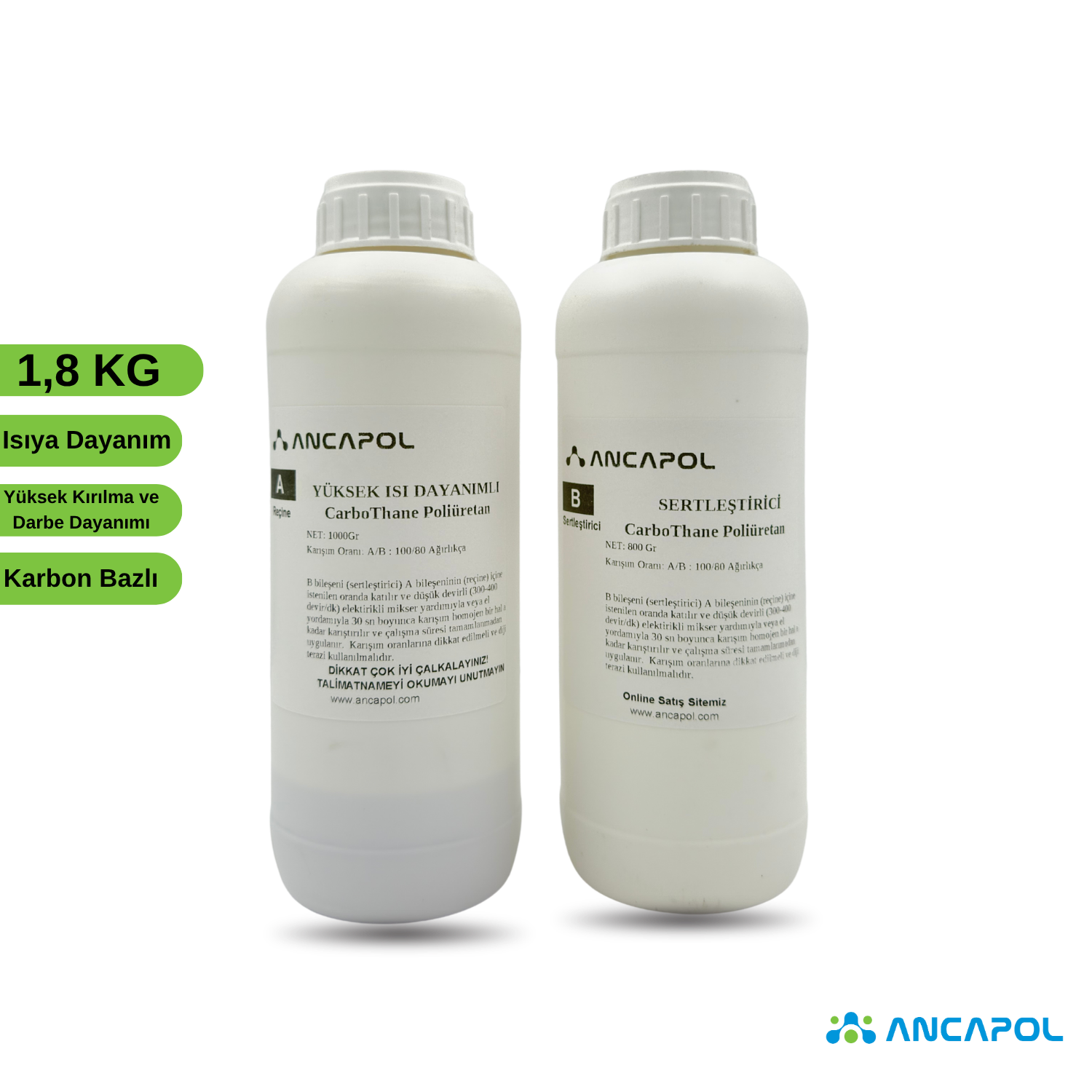 CarboThane – Yüksek Performanslı Karbon Esaslı Poliüretan Reçine 1,8 KG